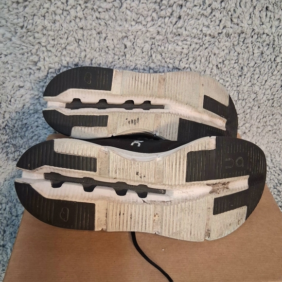 On Running Black and White Men's Sneakers - Picture 7 of 7